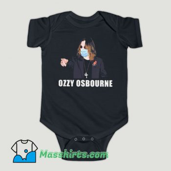 Funny Ozzy Osbourne Mask Covid 19 Baby Onesie