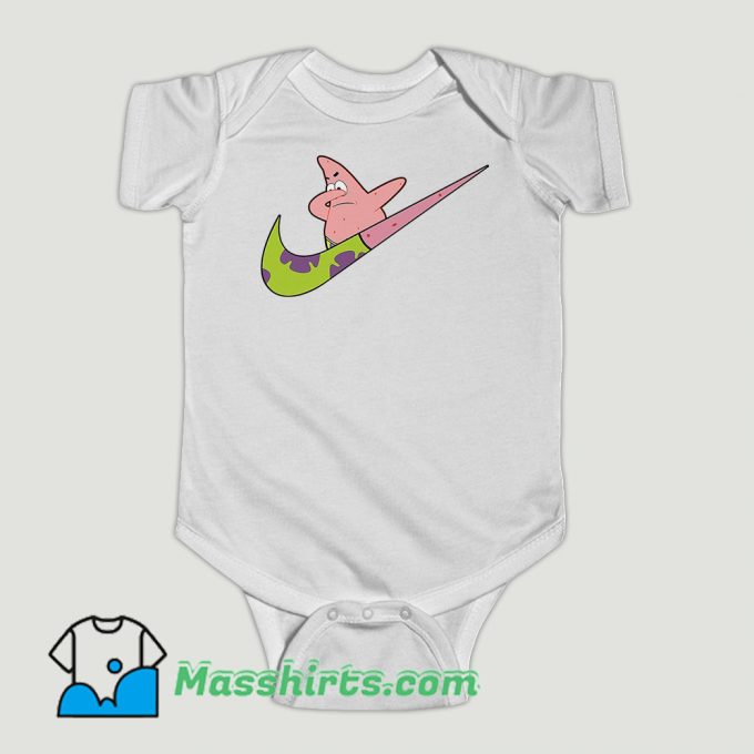 Funny Patrick Collab Dab Baby Onesie