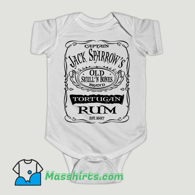 Funny Pirates of the Caribbean Captain Jack Sparrow Baby Onesie