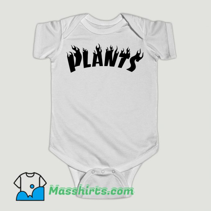 Funny Plant Flame Baby Onesie