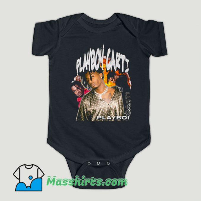 Funny Playboy Carti Rap Homage Baby Onesie