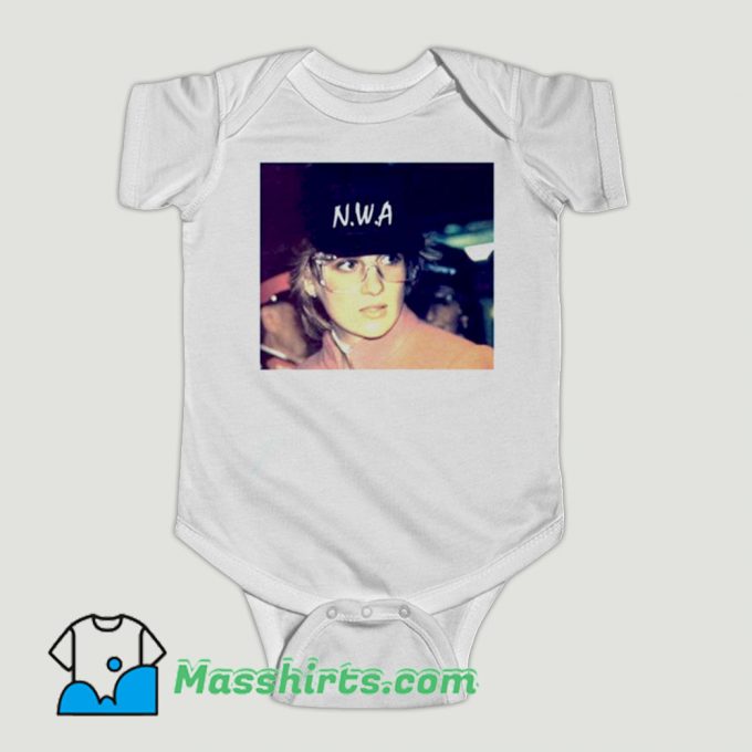 Funny Princess Diana N W A Baby Onesie