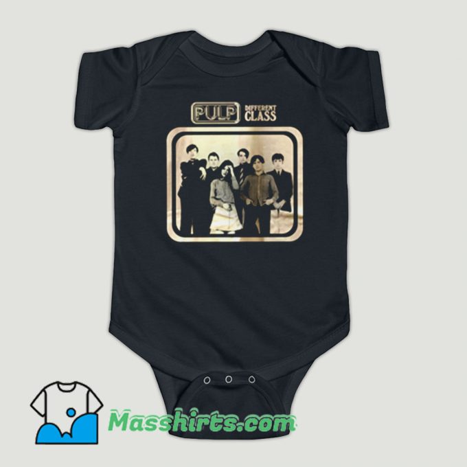 Funny Pulp Different Class Britpop Baby Onesie