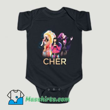 Funny Retro Cher Tour Baby Onesie