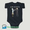 Funny Rick and Archer Drink Wine Friend Baby Onesie