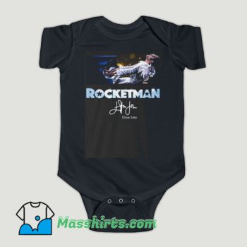 Funny Rocketman Elton John Signature Baby Onesie