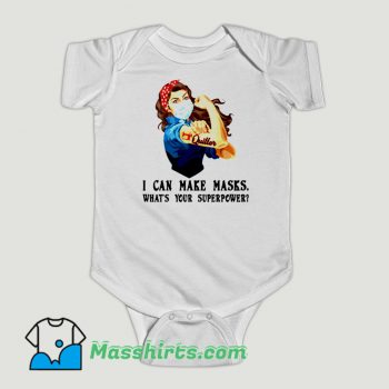 Funny Rosie The Riveter Feminist Woman Baby Onesie