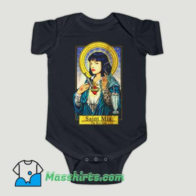 Funny Saint Mia Wallace Pulp Fiction Baby Onesie