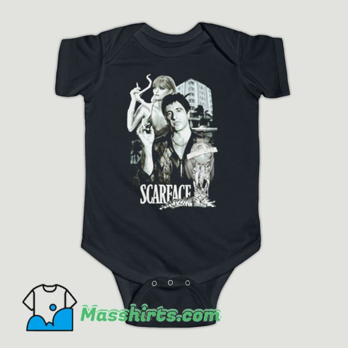 Funny Scarface Tony Montana Gangster Baby Onesie