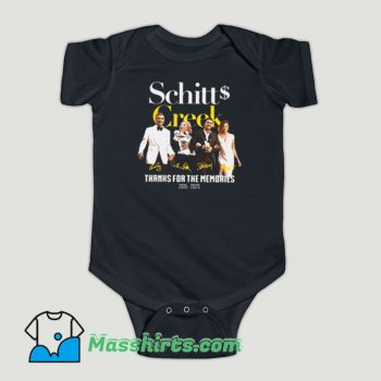 Funny Schitt Creek Signature Thanks For The Memories Baby Onesie