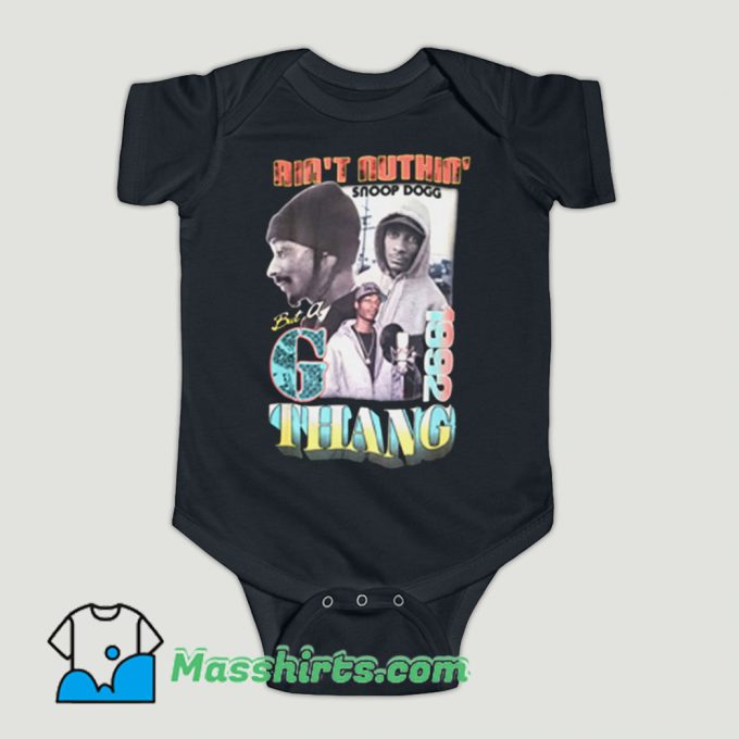 Funny Snoop Dogg Rap Hip Hop Baby Onesie