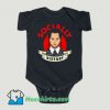 Funny Socially Distant Girl Baby Onesie