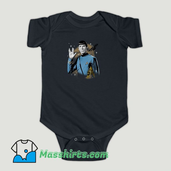 Funny Star Trek 50th Anniversary Spock Baby Onesie