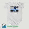 Funny Supporting The Paws That Enforce The Laws Baby Onesie