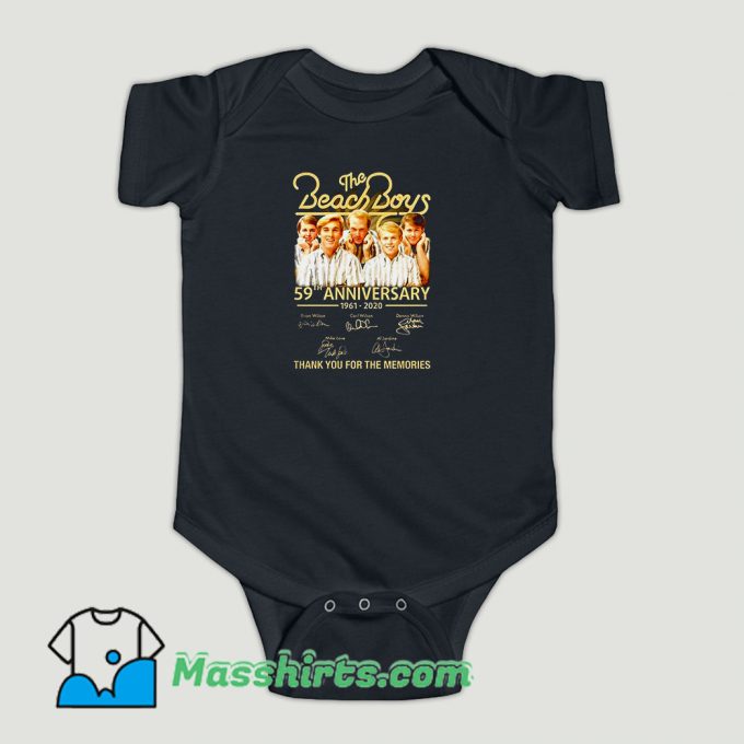 Funny The Beach Boys 59th Anniversary Baby Onesie