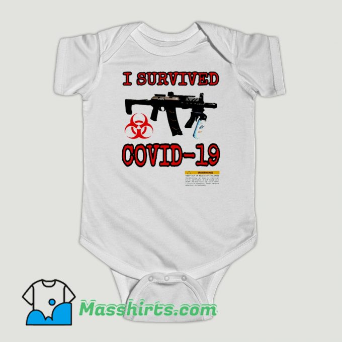 Funny Travis Scott I Survived Coronavirus Baby Onesie