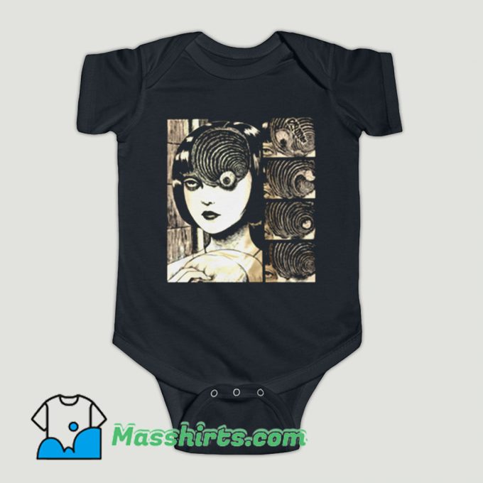 Funny Uzumaki Junji Ito Baby Onesie