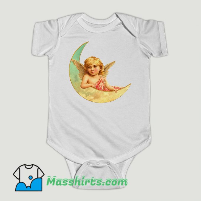 Funny Victorian Angels Paint Art Baby Onesie