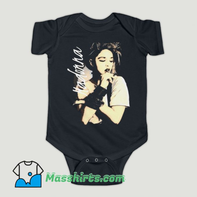 Funny Vintage Madonna Lolipop Baby Onesie