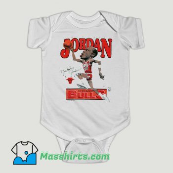 Funny Vintage Michael JORDAN Chicago BULLS Baby Onesie