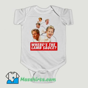 Funny Wheres the Lamb Sauce Meme Baby Onesie