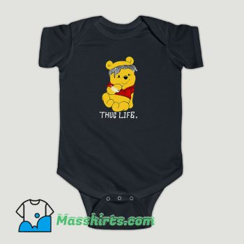 Funny Winnie The Pooh Thug Life Baby Onesie