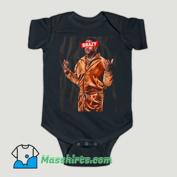 Funny YG Brazy Rapper Baby Onesie