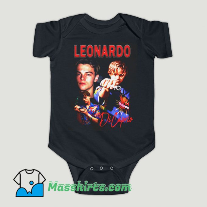Funny Young Leonardo Di Caprio Baby Onesie