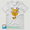 Garfield The Cat Scratch Wall T Shirt Design