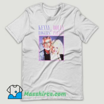 Kenny Rogers and Dolly Parton T Shirt Design