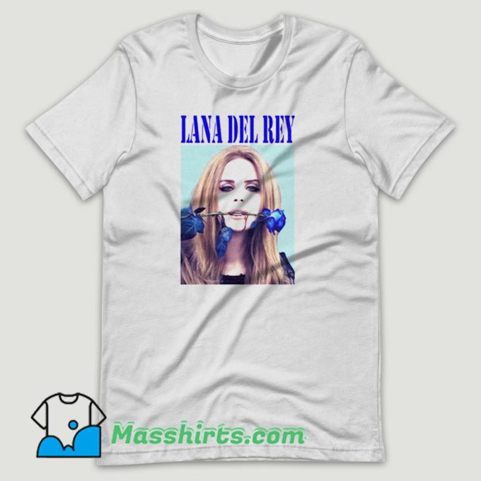 Lana Del Rey Blue Rose T Shirt Design