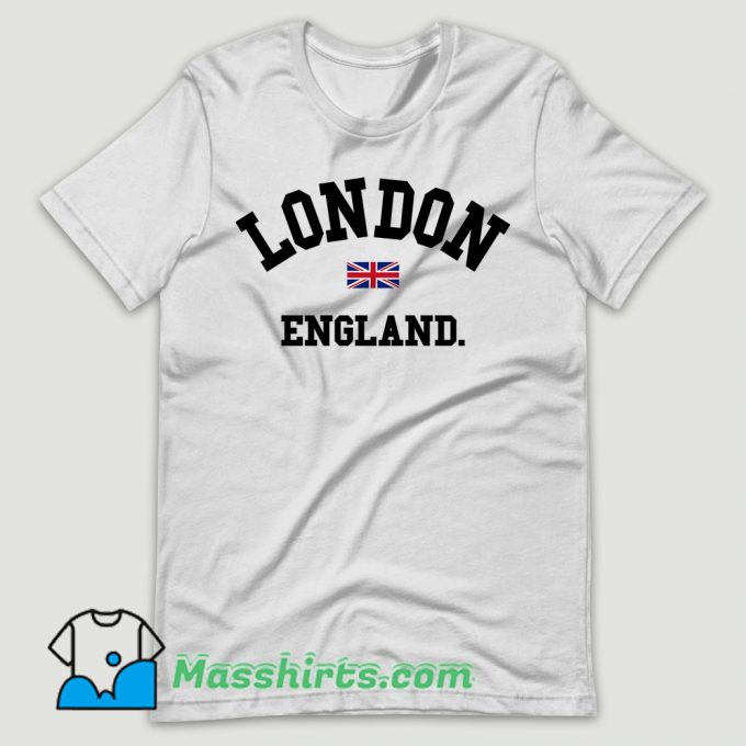 London England Flag T Shirt Design