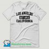Los Angeles California Est 1850 Popular LA T Shirt Design