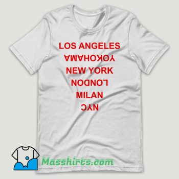 Los Angeles Yokohama New York London T Shirt Design