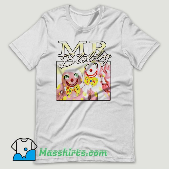 Mr Blobby Vintage TV Show T Shirt Design