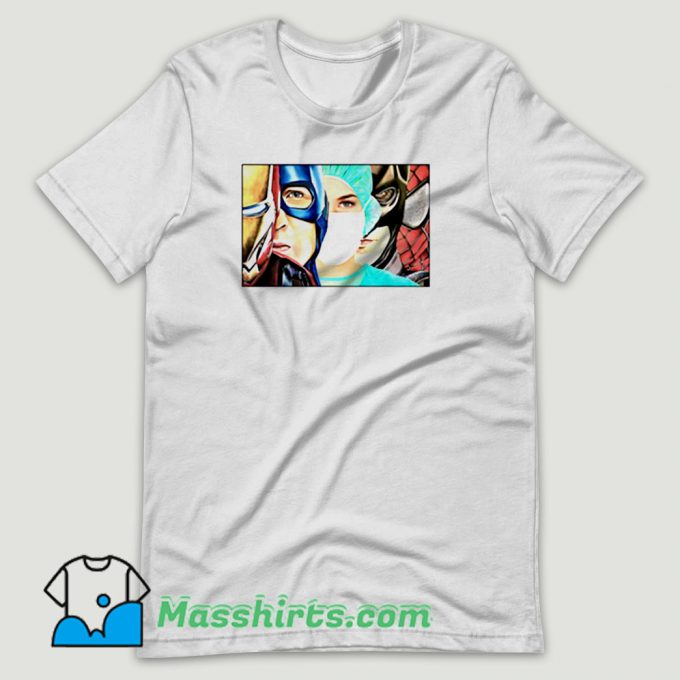 Nurse Strong As Superhero T Shirt Design