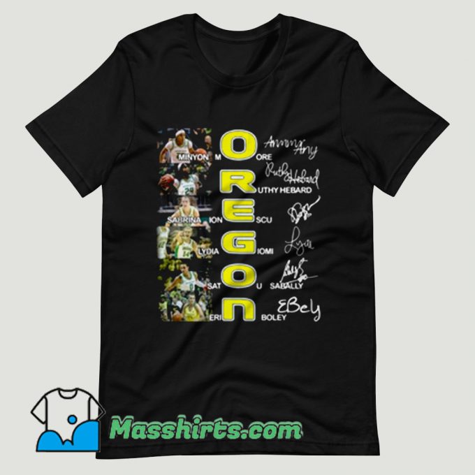 Oregon Ducks Minyon Moore Ruthy Hebard Sign T Shirt Design