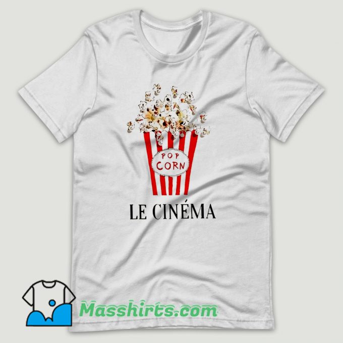 Pop Corn Le Cinema T Shirt Design