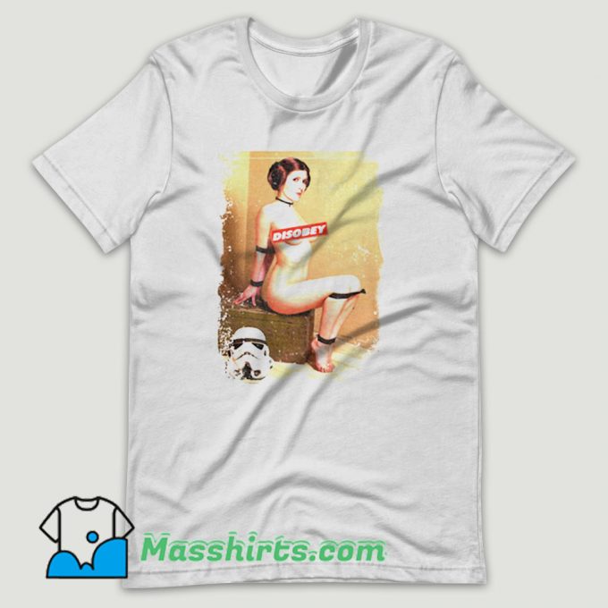 Princess Leia Star Wars Disobey T Shirt Design