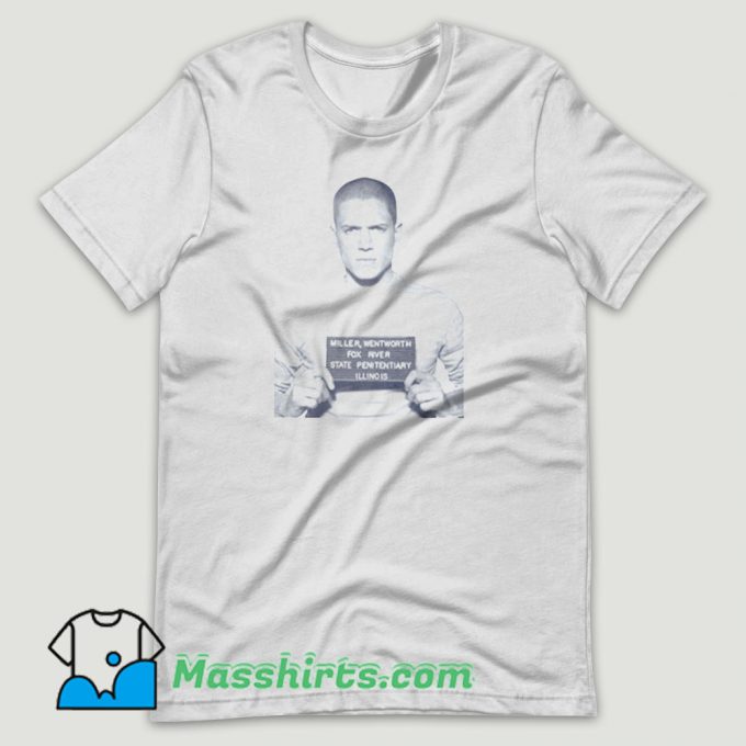 Prison Break Michael Scofield TV Series Mugshot T Shirt Design