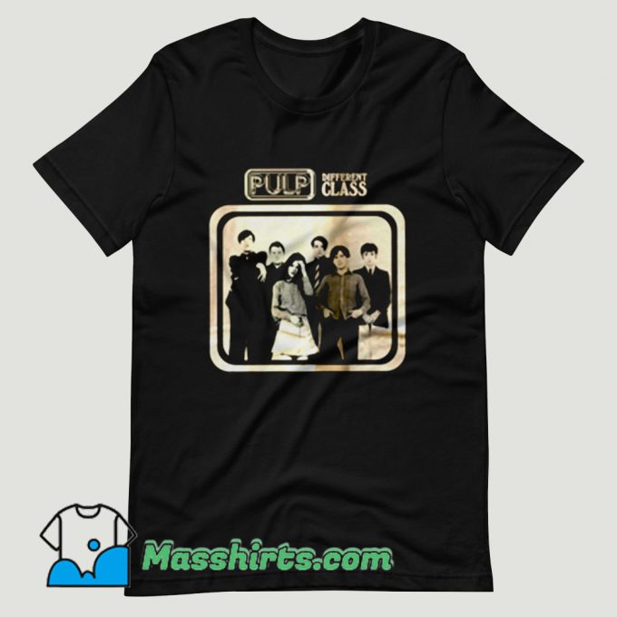 Pulp Different Class Britpop T Shirt Design