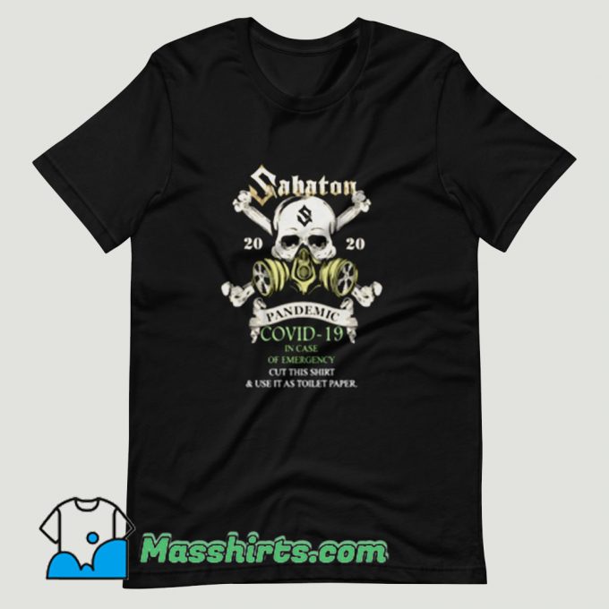 Sabaton 2020 Pandemic Covid 19 T Shirt Design