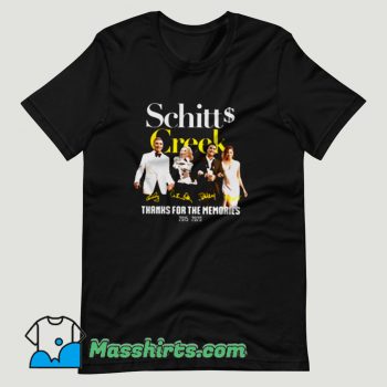 Schitt Creek Signature Thanks For The Memories T Shirt Design