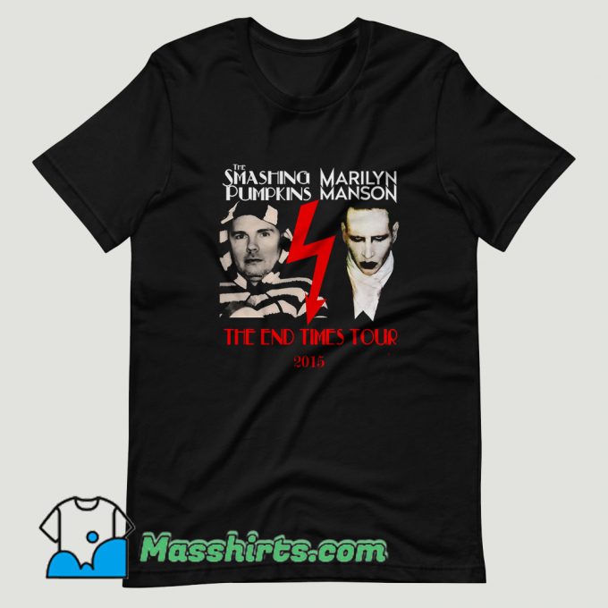 Smashing Pumpkins Marilyn Manson Tour T Shirt Design