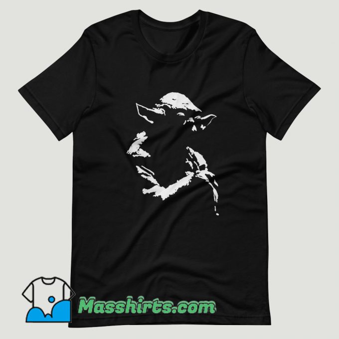 Star Wars Yoda Silhoutte T Shirt Design