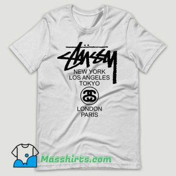 Stussy World Tour T Shirt Design