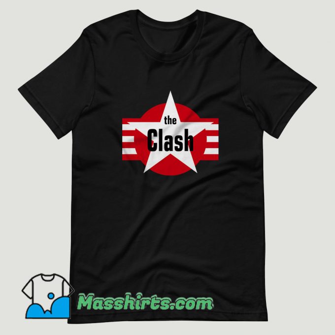 The Clash Star And Stripes Magnet T Shirt Design