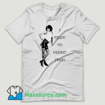 Vintage I Want To Break Freddie Mercury Queen T Shirt Design