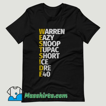 Westside Rap Tupac Dre E40 Snoop T Shirt Design