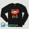 Baby Yoda Hug Motley Crue Long Sleeve Shirt